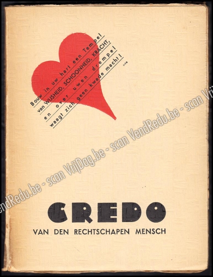 Afbeeldingen van Credo van den rechtschapen mensch. Gesigneerde opdracht