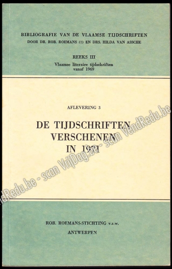 Afbeeldingen van Bibliografie van de Vlaamse Tijdschriften. Reeks III: Vlaamse Literaire Tijdschriften vanaf 1969, afl. 3