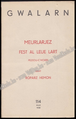 Afbeeldingen van Gwalarn. 14-vet Bloavez, Niv. 114. Mae 1938. Meurlarjez, fest al leue lart Peziou-C'Hoari, gant Roparz Hemon