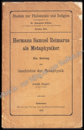 Afbeeldingen van Hermann Samuel Reimarus als Metaphysiker. Ein Beitrag zur Geschichte der Metaphysik