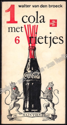 Afbeeldingen van 1 cola met 6 rietjes, anti-Hollandermoppen. 1ste druk