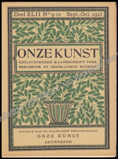 Afbeeldingen van Onze Kunst. Jg. 22, nr. 9-10. September-October 1925