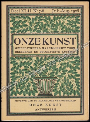 Afbeeldingen van Onze Kunst. Jg. 22, nr. 7-8. Juli-Augustus 1925