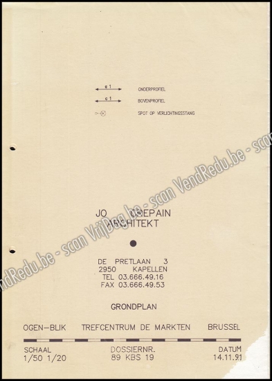 Afbeeldingen van Projectdossier en Catalogus "Ogen-Blik" (Koning Boudewijnstichting). 1990–1991. Jo Crepain