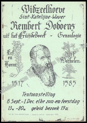 Afbeeldingen van Rembert Dodoens uit het CruijdeBoeck - Genealogie en Historiek. Speciale editie september 1985.