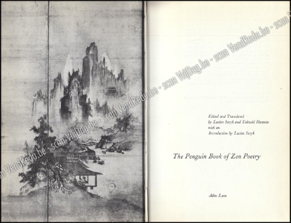Afbeeldingen van The Penguin Book of Zen Poetry [Enriched copy with an original ink drawing and handwritten poem by Saint-Rémy]