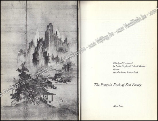 Afbeeldingen van The Penguin Book of Zen Poetry [Enriched copy with an original ink drawing and handwritten poem by Saint-Rémy]